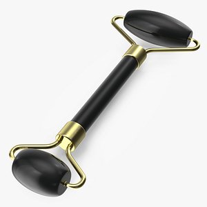 Jade Roller Face Massager Black Obsidian