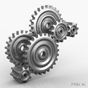 3ds max gears