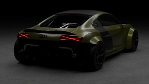 3D Audi R8 Widebody
