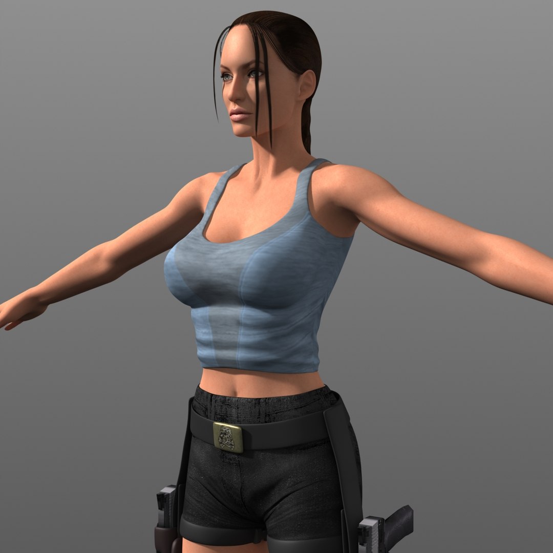 Female Character 3d Obj