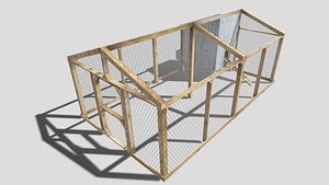Chicken coop 3D model