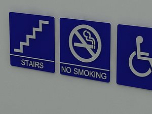 ada regulatory signs 3d 3ds