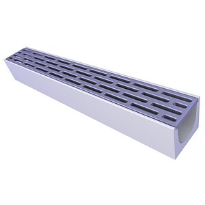 Trench Drain Channel Drain Grate 7 3D model