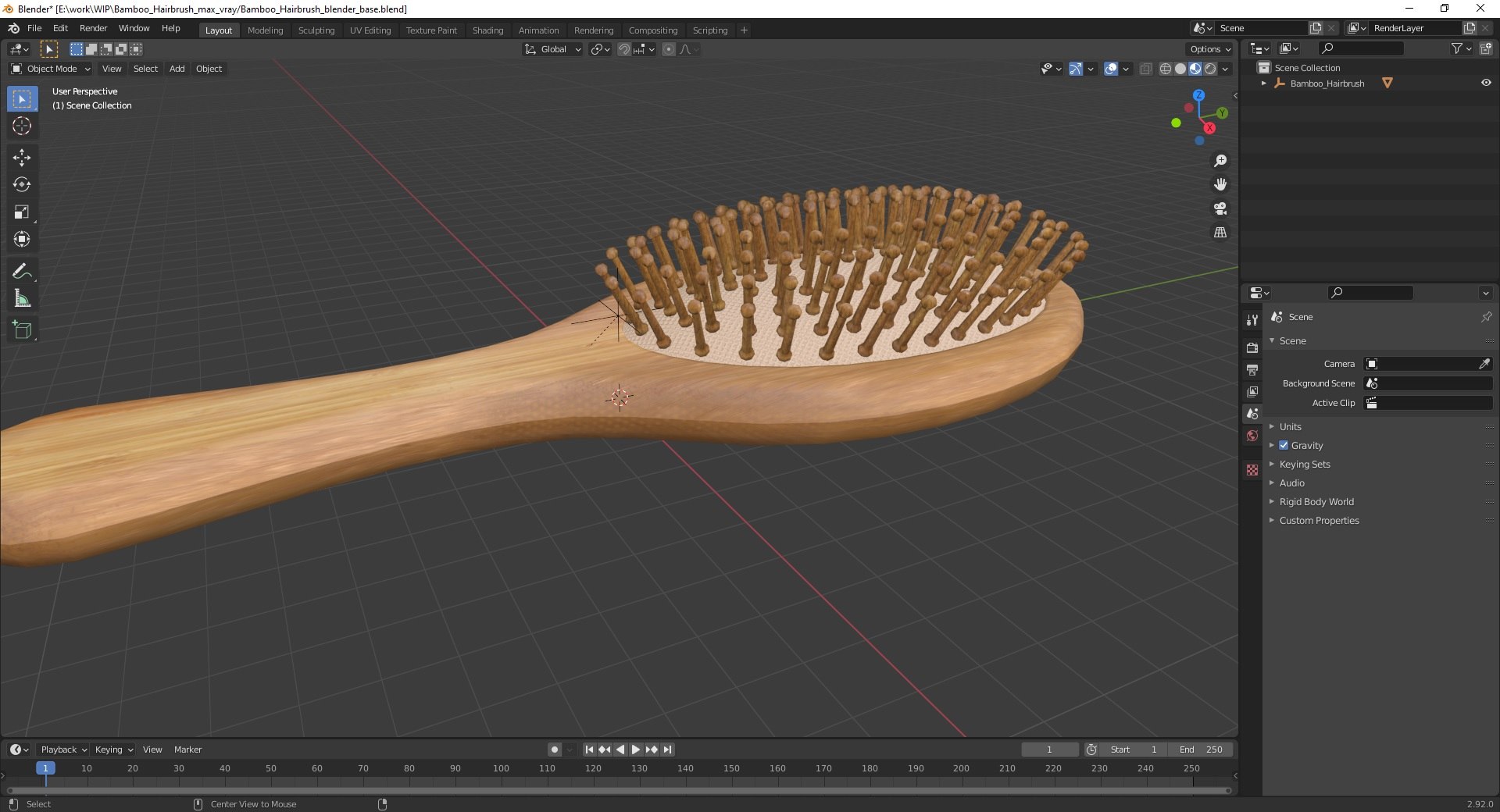 3D Bamboo Hairbrush for 3D Print model https://p.turbosquid.com/ts-thumb/G5/ciLZ8h/Uh/bamboohairbrushfor3dprintc4dmodel029/jpg/1725524353/1920x1080/fit_q87/2035ab437067c5818ad6438df873980bb085ee39/bamboohairbrushfor3dprintc4dmodel029.jpg