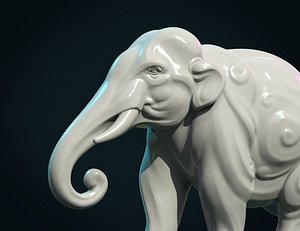 3D model Elephant sculpture