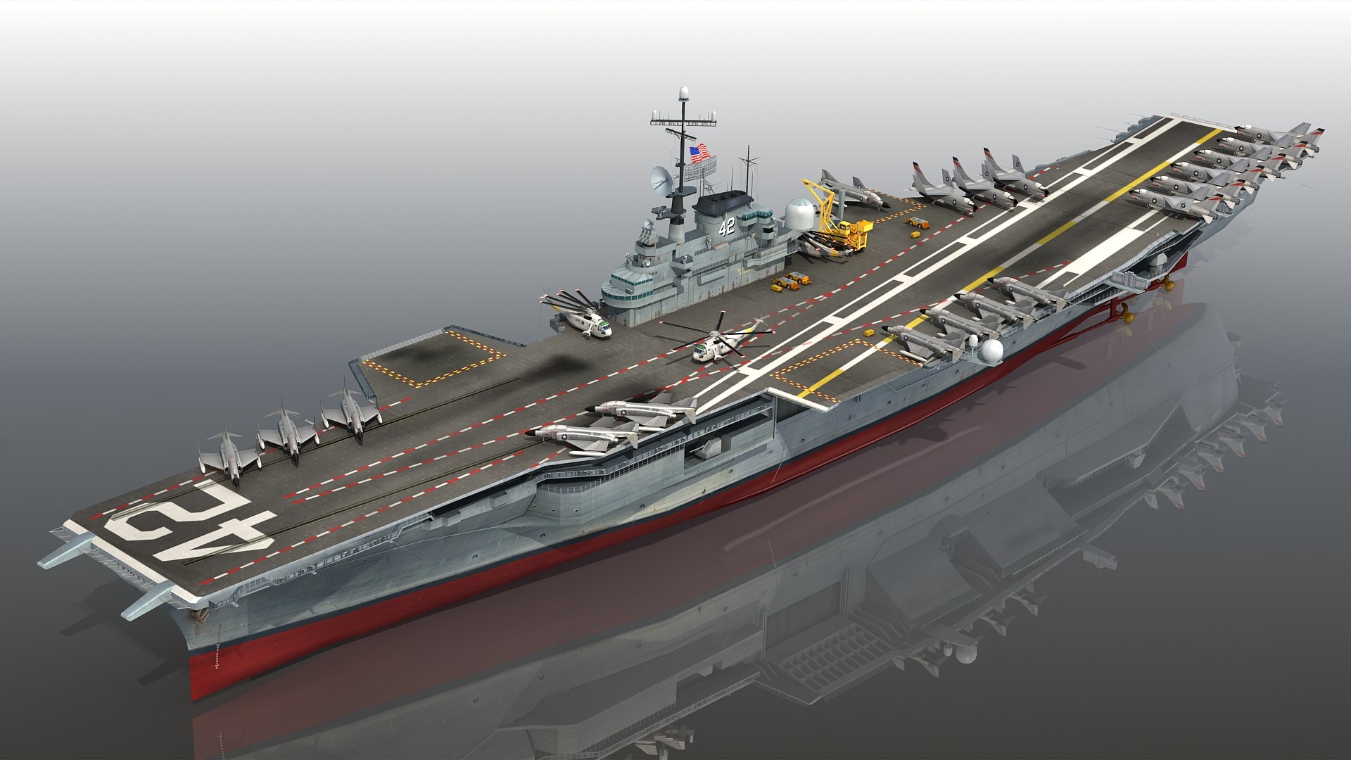 Uss franklin d roosevelt cv 42 3d turbosquid 2068856