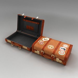 3d model suitcase case