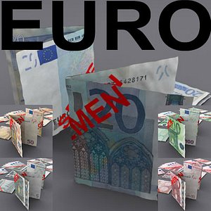 euro monetary 0 3d model