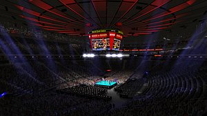 MSG Boxing Arena with Animated Audience (RT)