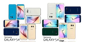 pack samsung galaxy s6 3d obj