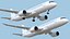 Vuelo de avión de pasajeros de cuerpo estrecho