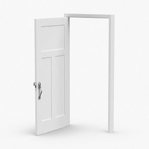 exterior-doors---door-1-open 3D