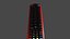 Control remoto de TV rojo