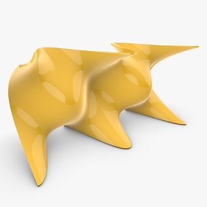 3D Wavy Smooth Surface Sine Wall