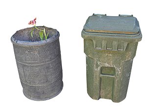 litter bin barrel mexico 3D