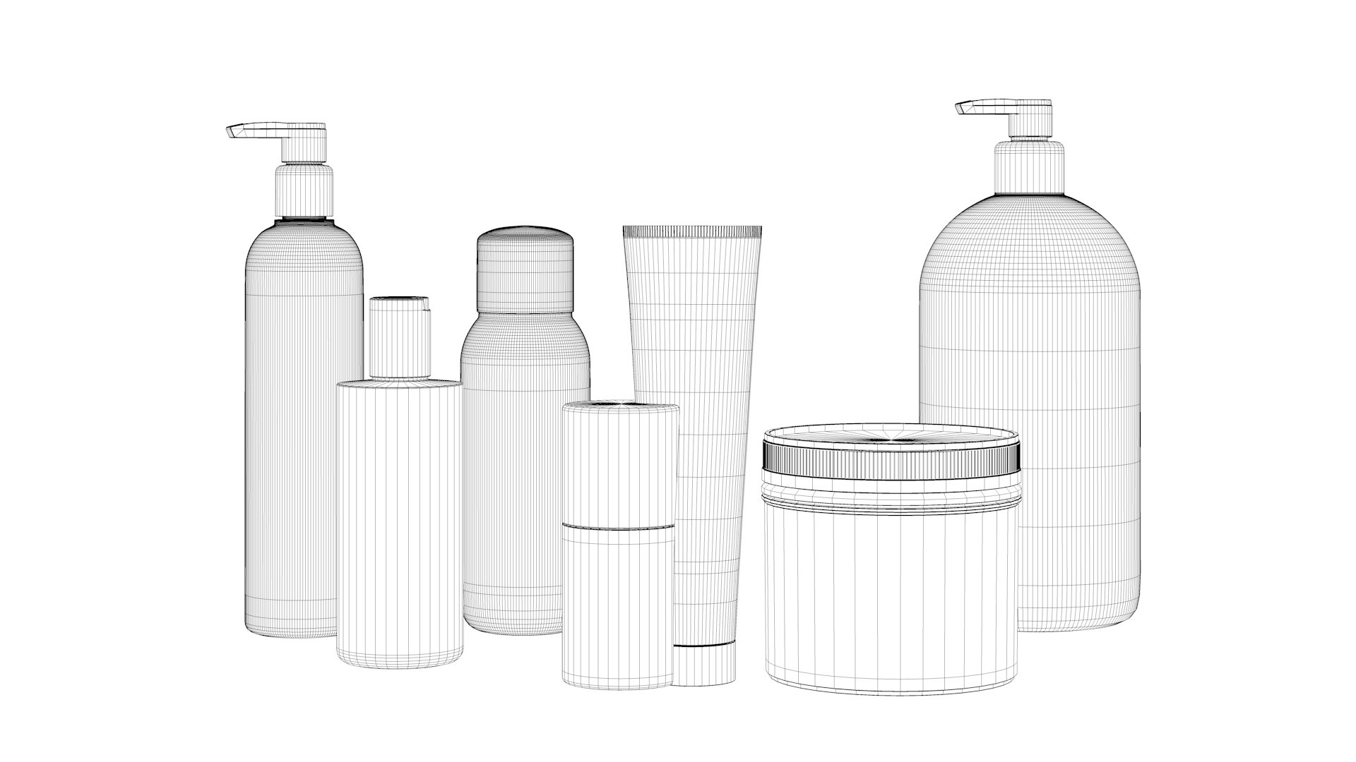 3D Collection Of Cosmetic Packaging - TurboSquid 1960868