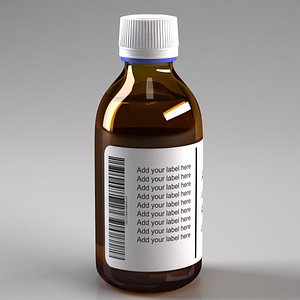 glass bottle 3d model