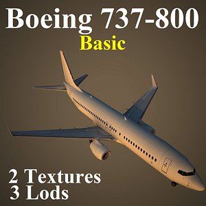 boeing 737-800 basic 3d max