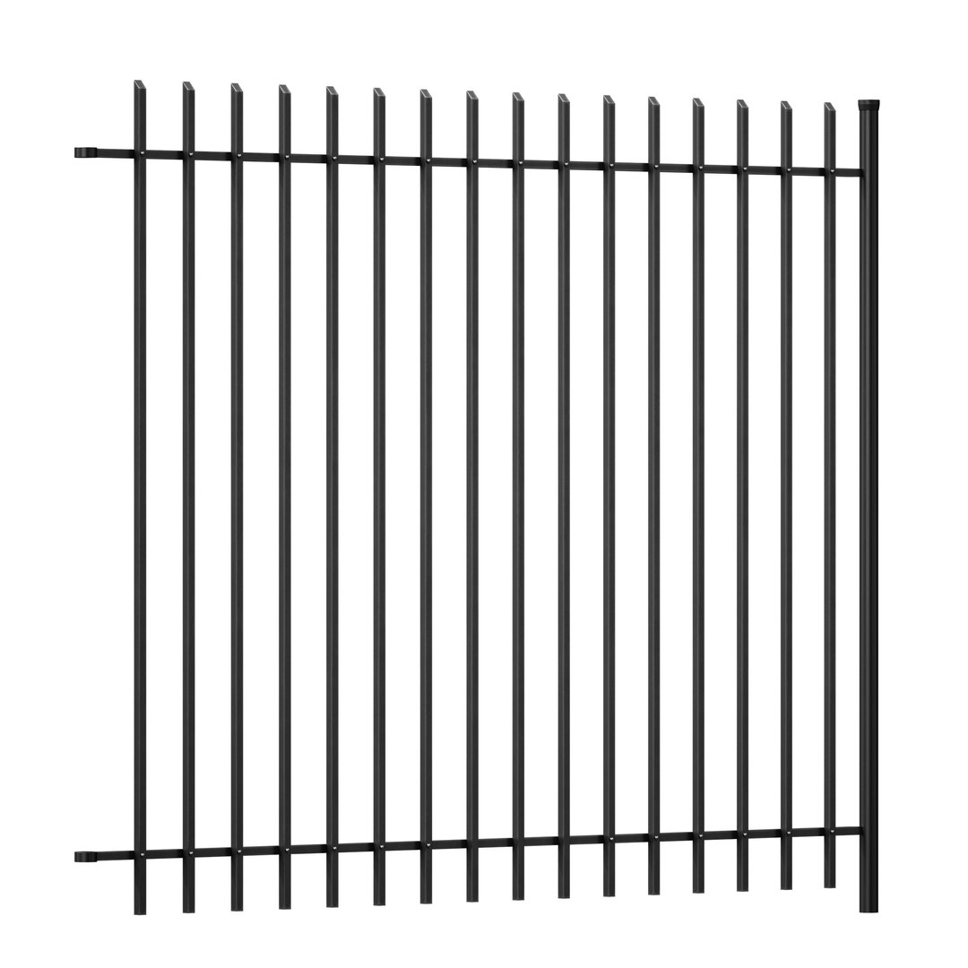 3D Metal fence with wicket and gate model - TurboSquid 2176762