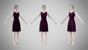 3D Dress 36 Velvet Plum Dream v2
