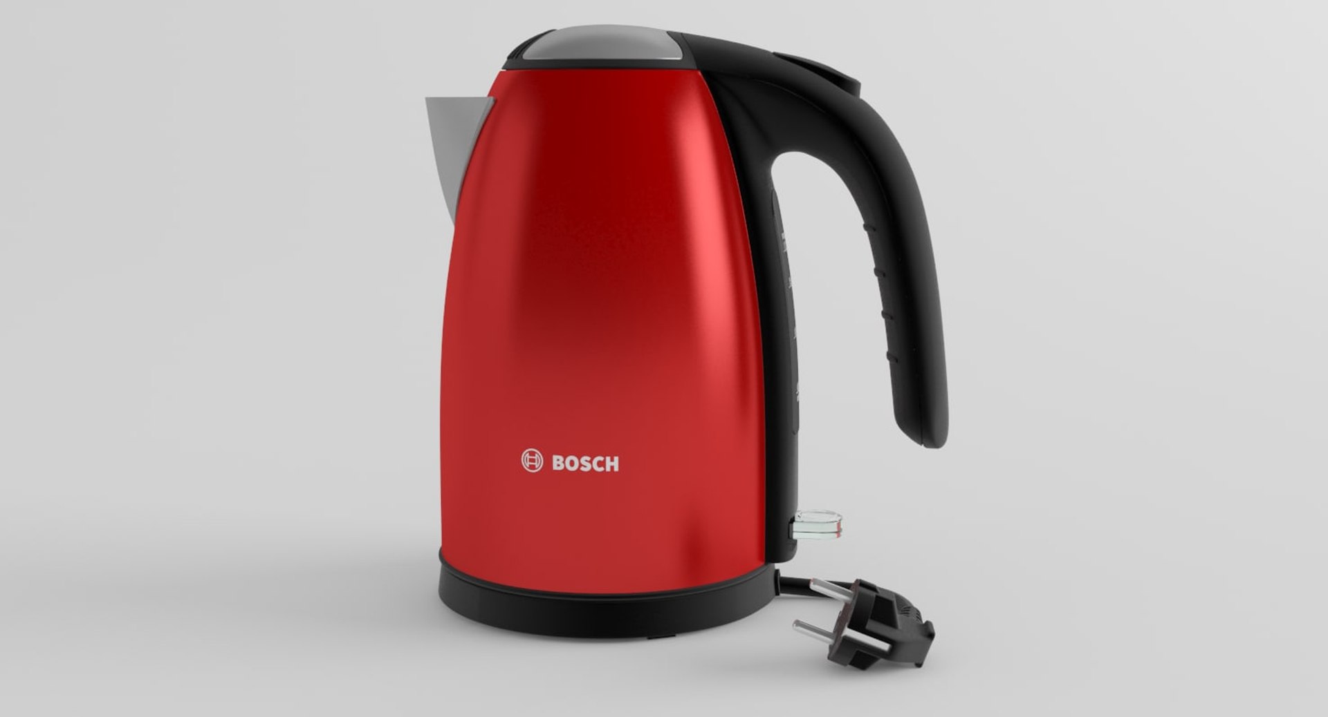 3d model of red bosch kettle
