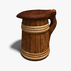 3d tankard flagon stein model