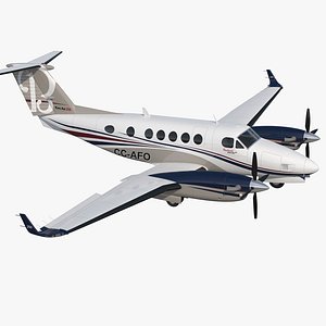 3D model civil utility aircraft beechcraft