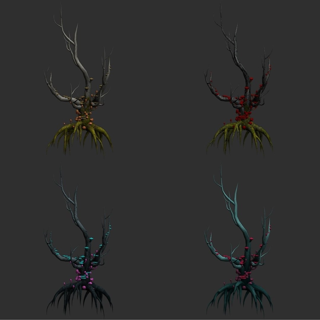 Free 12 Trees 4 Options Model - TurboSquid 1430259