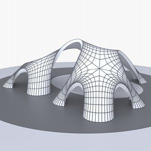 Parametric Vault Pavilion Network Structure
