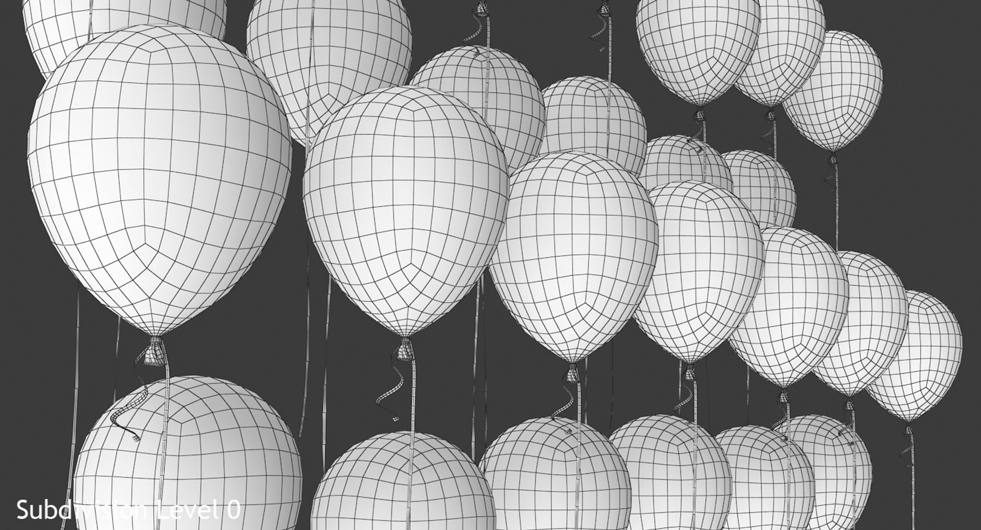 Alphabet Balloons Model - TurboSquid 1359287