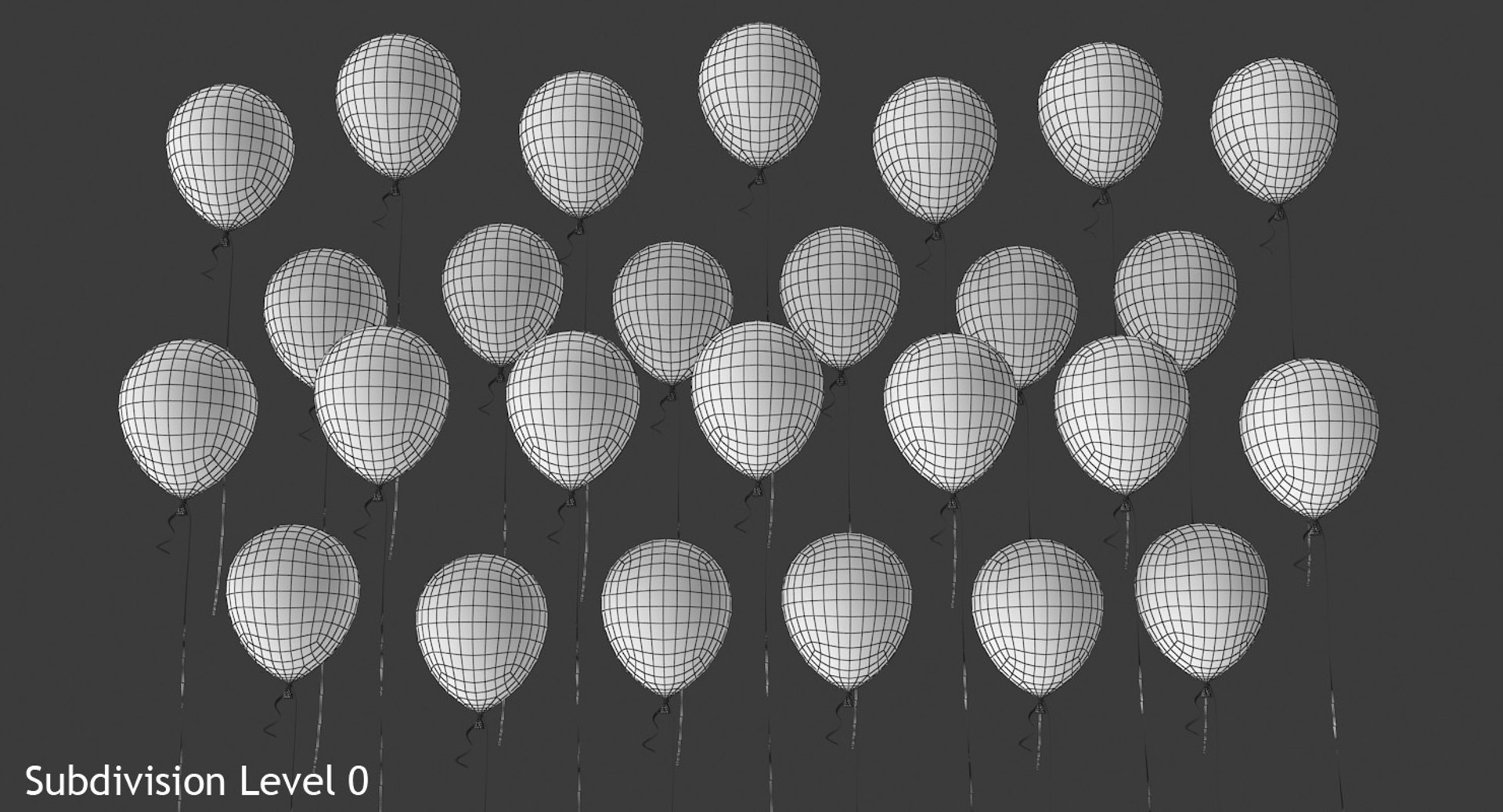 Alphabet Balloons Model - TurboSquid 1359287