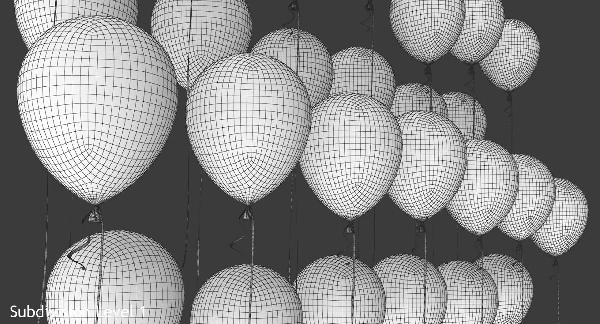 Alphabet Balloons Model - TurboSquid 1359287