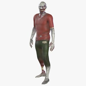 3D Zombie Mister Chomp model