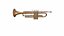 Trumpet Musical Instrument Low-poly PBR 3D model