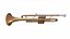 Trumpet Musical Instrument Low-poly PBR 3D model