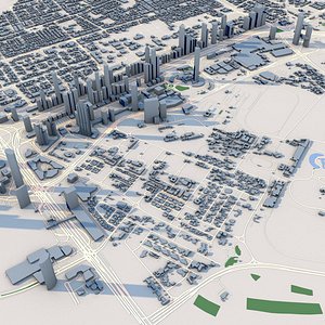 3D model Dubai City United Arab Emirates
