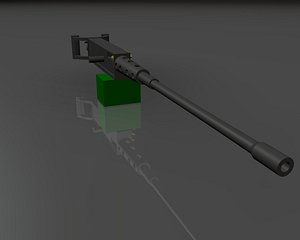 50 caliber machine gun c4d free