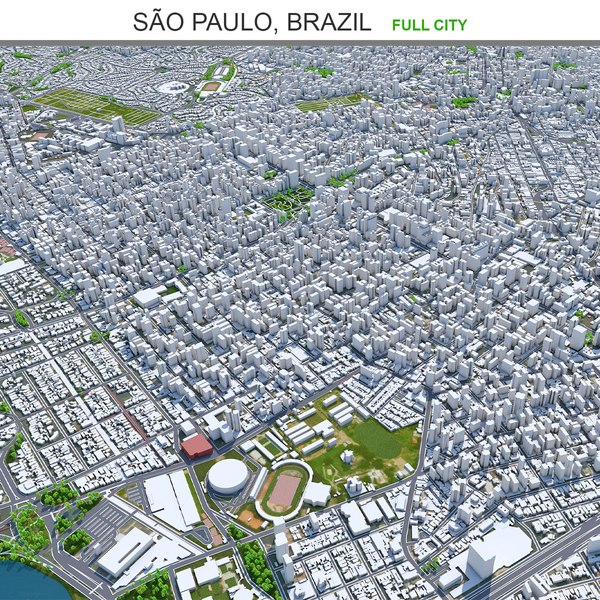 3D Sao Paulo Brazil