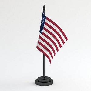 3D Table Flag United States