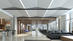 Modern Hall 21 3D model
