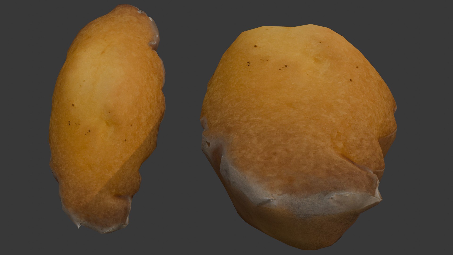 Realistic Bread Roll 3D Scan 3D - TurboSquid 2408807