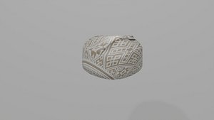 Omani Kumma Traditional Oman Hat 3D Model