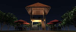 Tropical cafe 26T01 3D model