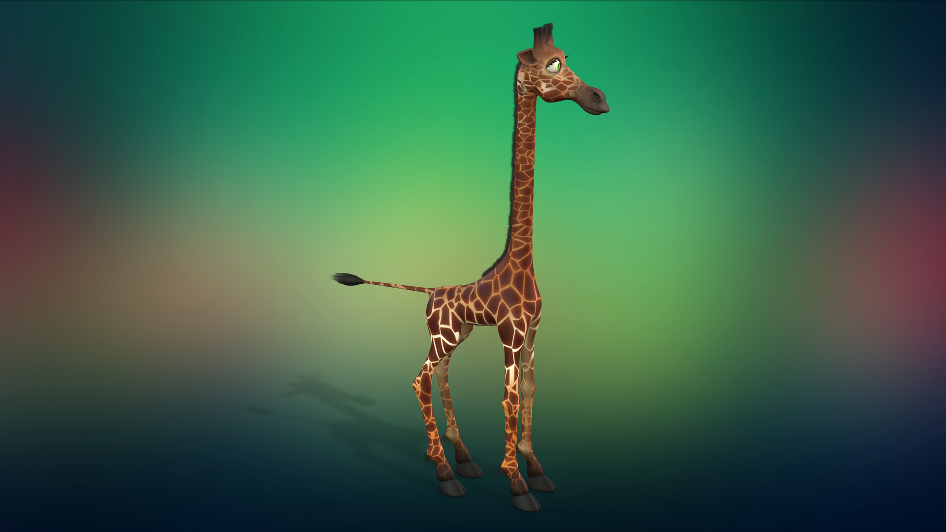 Cartoon animal giraffe 3D model - TurboSquid 1705741