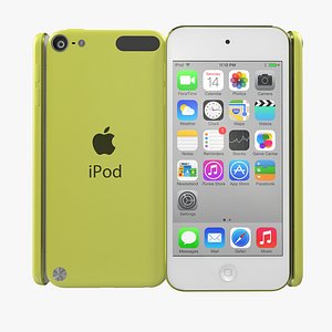 iPod Touch Yellow 3D Model