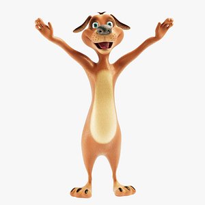 Friendly Dog Rigged Animated