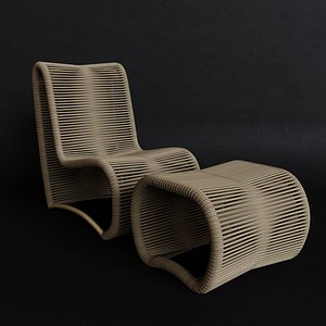 Lounge Chair Kiev Espreguicadeira Corda Nautica Kiev