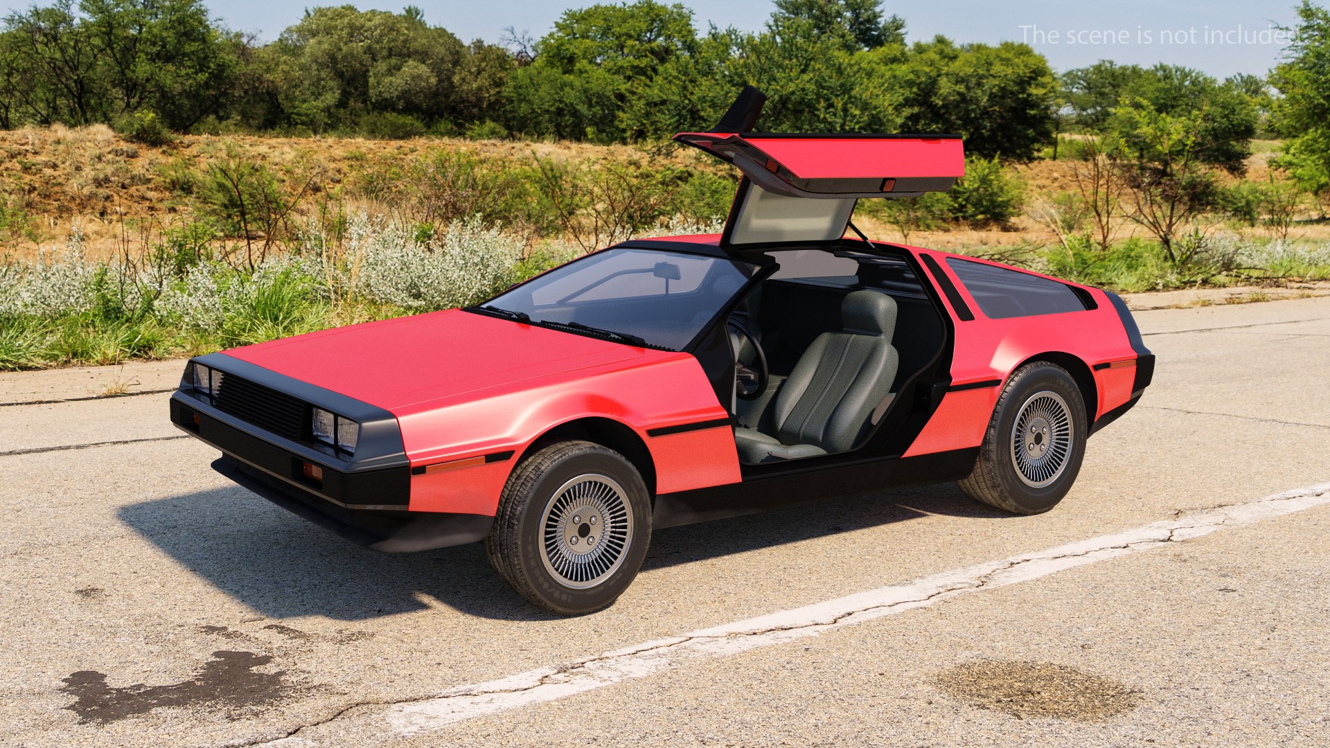 80s Sport Car 3D model preview