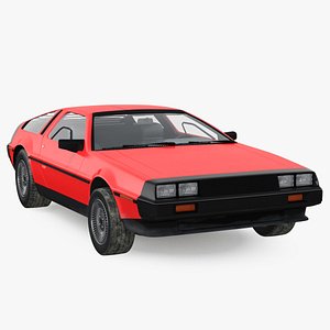 3D 80s sport car generic