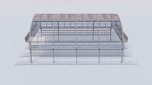 Train platform hall model